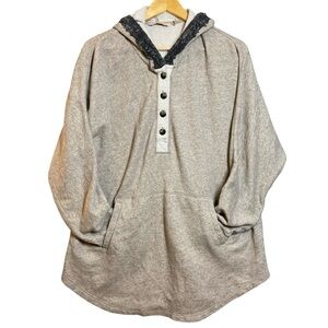 Soft Surroundings Gray Hooded Sweatshirt